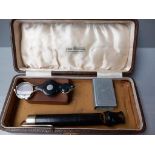 Hero Harmonica In Box, Whistle, Match Holder, Eye Glass & Sovereign Scales
