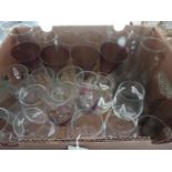 Box Assorted Wine Glasses Etc