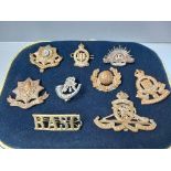 Box Military Hat Badges Etc