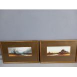 2 Prints - Landscape In Gilt Frames
