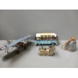 Model Plane, Model VW Campervan, Bell, Train Money Box