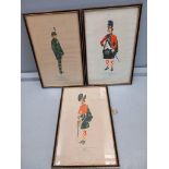 3 Highlander Prints In Frames