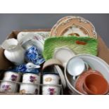 Box Including Royal Worcester Ramekins & Casserole Dish, Plates Etc