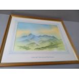 Watercolour Print, 2 Maps & The Ancient History Of Surname 'Tait' In Frames