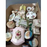 Box 3 Coalport Houses, Dressing Table Pieces Etc