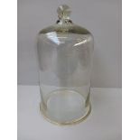 Large Victorian Glass Dome/Bell Jar H41cm (Slight Damage)