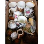 Box Coronation Beakers, Cups, Dressing Table Pieces Etc