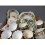 Box Including 2 Bideford & Copeland Spode Part Tea Sets