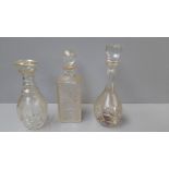 6 Cut Glass Decanters