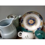 Box Denby Cream & Sugar, Royal Worcester Fruit Bowl, Butter Dish, Jugs, Teapot Etc