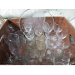 Box Assorted Wine Glasses Etc