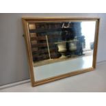 Large Gilt Mantel Mirror H102cm x W132cm