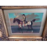 2 Horse Prints In Gilt Frames