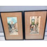 5 Watercolour Prints In Frames