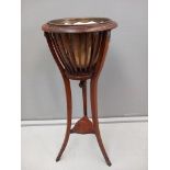 Victorian Mahogany Jardiniere Stand H76cm x W38cm