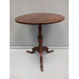 Early Oak Round Stalk Table H68cm x W58cm (A/F)