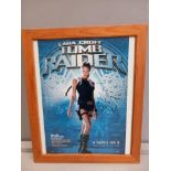 Lara Croft - Tomb Raider Poster Signed (In Frame)