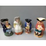 Box Including Musical Toby Jug & 3 Others (A/F)