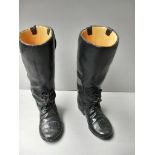 2 'Bridle Path' Riding Boot Desk Pieces H24cm