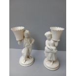 2 Belleek Figurines