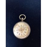 Victorian Silver Ladies Fob Watch (46243) 4