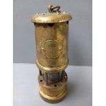 Miniature Brass Miner's Lamp