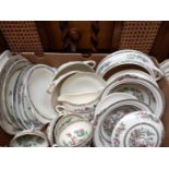 2 Boxes (54 Pcs) Frank Buckley Indian Tree Dinner & Teaware Etc