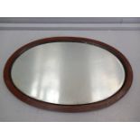 Mahogany Oval Wall Mirror & Painted Pine Dressing Table Mirror