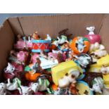 Box Miniature Figures -Cats, Mice Etc