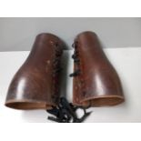 2 Leather Gaiters