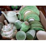 Box Assorted Green Teaware, Teapots Etrc