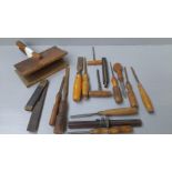 Box Chisels, Tools Etc