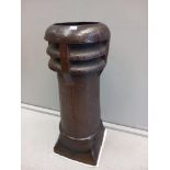 Pair Salt Glazed Chimney Pots (A/F)