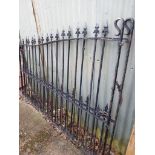 2 Wrought Iron Gates H4Ft 3" x W6Ft Each