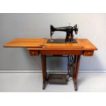 Oak Treadle Singer Sewing Machine