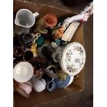 Box Figurines, Small Vases Etc