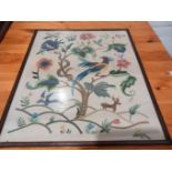 Needlework Picture In Frame H57cm x W47cm