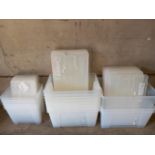 20 Assorted Plastic Storage Boxes
