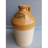 Stoneware Flagon - Brendon & Son, Family Grocers, Ross