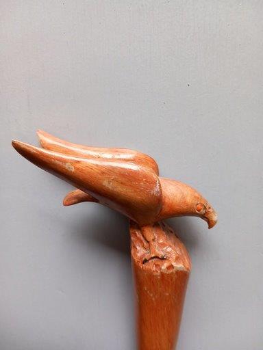 Carved Eagle Walking Stick - Image 4 of 4