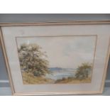 Watercolour - The Tyne West Of Wylam By J Richardson 1934 & 1 Other
