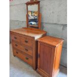 Beech Dressing Table & Bedside Cabinet