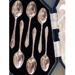 Plated Egg Cruet, Assorted Spoons, Teaspoons In Case Etc