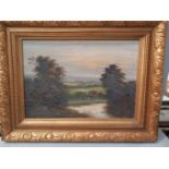 Pair Oils On Board In Gilt Frames - Country Scenes