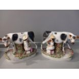 2 Staffordshire Cow Figures (A/F)
