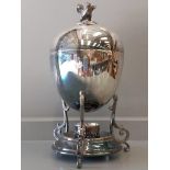 Plated Egg Coddler/Boiler With Bird Finial