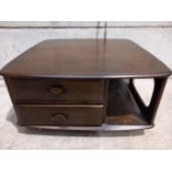 Dark Ercol Coffee Table H40cm x W80cm x D80cm