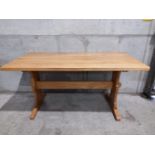 Oak Furnitureland Kitchen Table H75cm x L153cm x W80cm