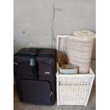 Linen Basket & Suitcase Etc
