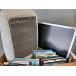 2 Boxes - Heater, Computer Screen, DVD's & Kitchen Electricals Etc